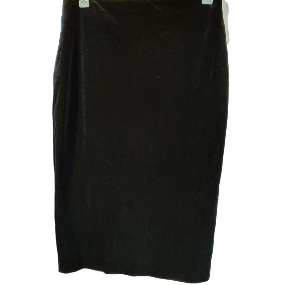 Express Black Velvet Skirt